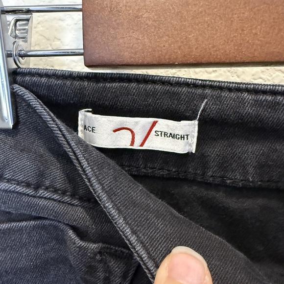 Share VIGOSS ACE STRAIGHT BLACK JEAN PANT SIZE 30 HIGH RISE STRAIGHT LEG Black - Picture 7 of 13